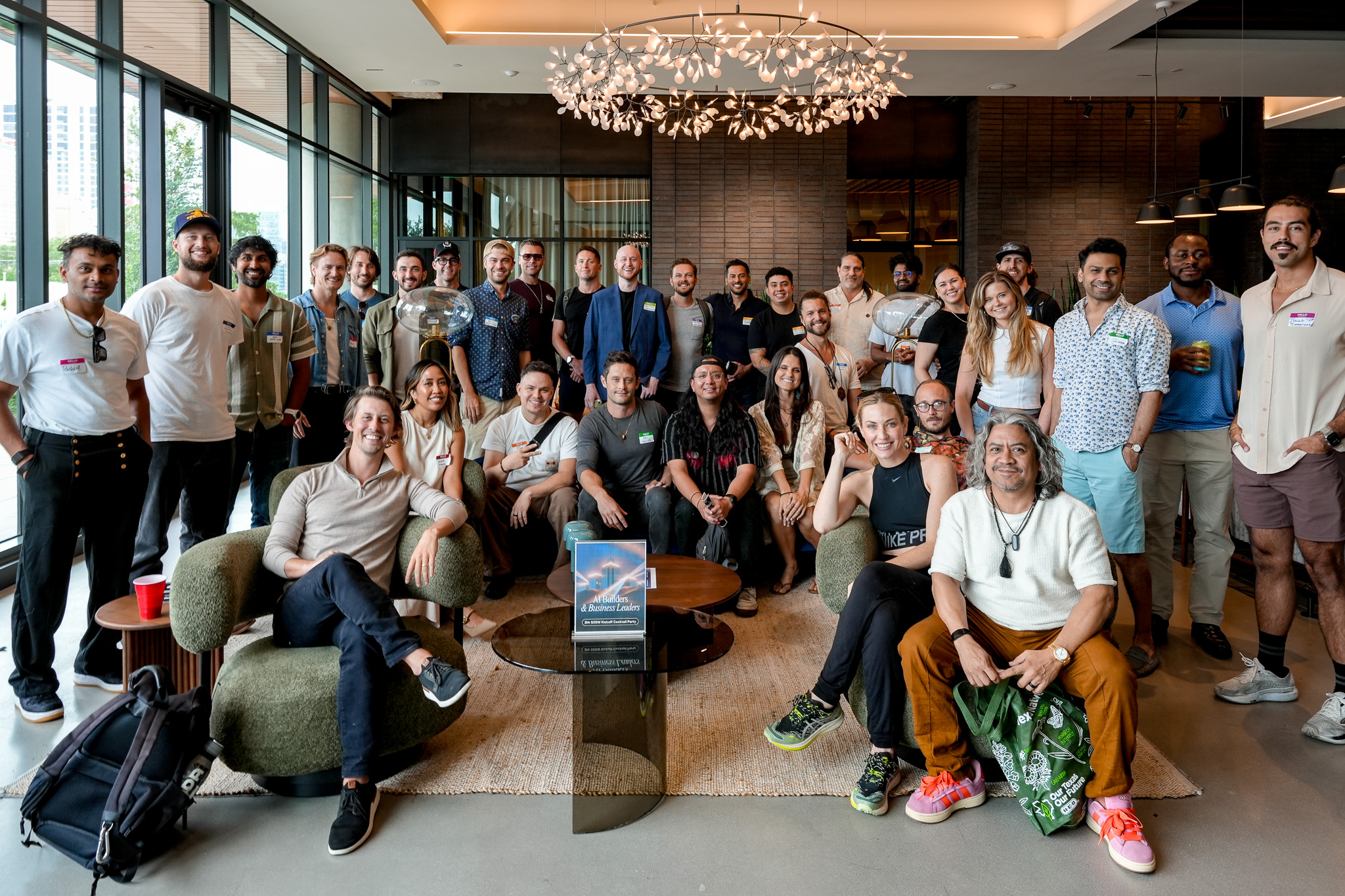 30 owners and AI builders at the June 5th Agentic Society Mastermind, Industrious Austin